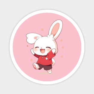 Kawaii Cute Soccer Rabbit Magnet